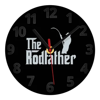 The rodfather, Ρολόι τοίχου γυάλινο (20cm)