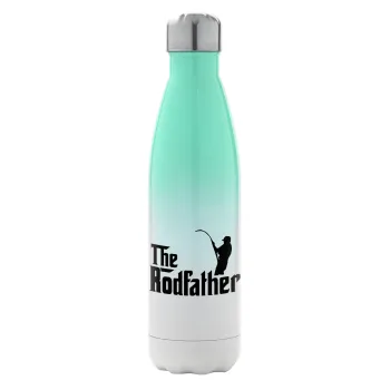 The rodfather, Metal mug thermos Green/White (Stainless steel), double wall, 500ml