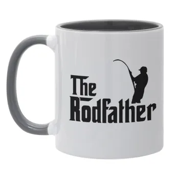 The rodfather, Mug colored grey, ceramic, 330ml