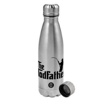 The rodfather, Metallic water bottle, stainless steel, 750ml