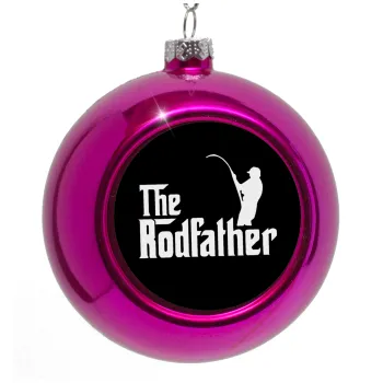 The rodfather, Στολίδι Χριστουγεννιάτικη μπάλα δένδρου Μωβ 8cm
