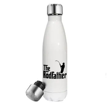 The rodfather, Metal mug thermos White (Stainless steel), double wall, 500ml