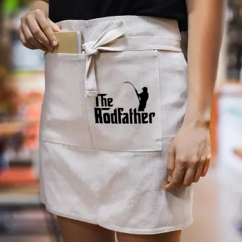 The rodfather, Ποδιά Μέσης με διπλή τσέπη Barista/Bartender, Beige