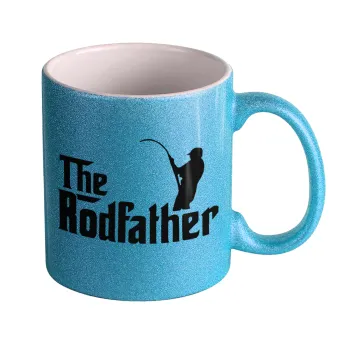 The rodfather, Κούπα Σιέλ Glitter που γυαλίζει, κεραμική, 330ml