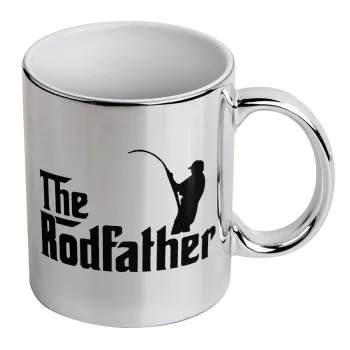 The rodfather, Κούπα κεραμική, ασημένια καθρέπτης, 330ml