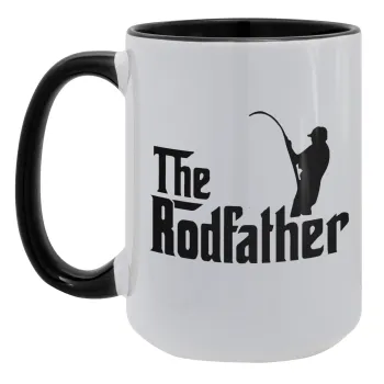 The rodfather, Κούπα Mega 15oz, κεραμική Μαύρη, 450ml