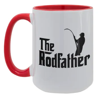 The rodfather, Κούπα Mega 15oz, κεραμική Κόκκινη, 450ml