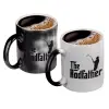 Color changing magic Mug, ceramic, 330ml when adding hot liquid inside, the black colour desappears (1 pcs)
