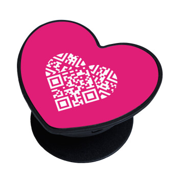 Heart hidden MSG, try me!!!, Phone Holders Stand  καρδιά Μαύρο Βάση Στήριξης Κινητού στο Χέρι