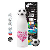 Soccer Metal mug thermos, double wall, 550ml