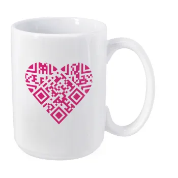 Heart hidden MSG, try me!!!, Κούπα Mega, κεραμική, 450ml