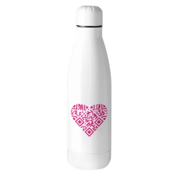 Heart hidden MSG, try me!!!, Μεταλλικό παγούρι θερμός (Stainless steel), 500ml