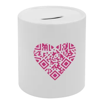 Heart hidden MSG, try me!!!, Κουμπαράς πορσελάνης με τάπα