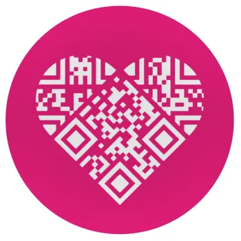 Heart hidden MSG, try me!!!, Mousepad Round 20cm