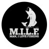 M.I.L.F. Mam i love fishing, Επιφάνεια κοπής γυάλινη στρογγυλή (30cm)