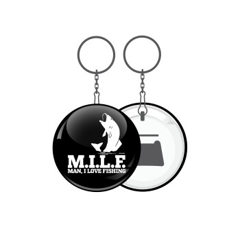 M.I.L.F. Mam i love fishing, Μπρελόκ μεταλλικό 5cm με ανοιχτήρι