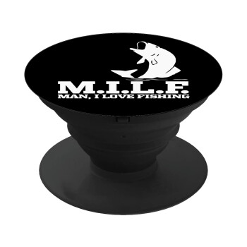 M.I.L.F. Mam i love fishing, Phone Holders Stand  Μαύρο Βάση Στήριξης Κινητού στο Χέρι