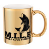 Mug ceramic, gold mirror, 330ml