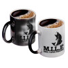 Color changing magic Mug, ceramic, 330ml when adding hot liquid inside, the black colour desappears (1 pcs)