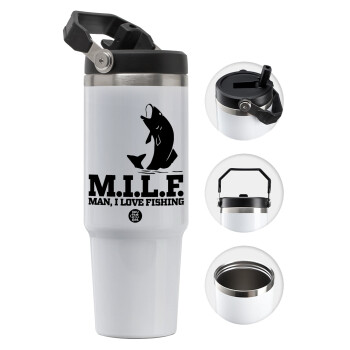 M.I.L.F. Mam i love fishing, Θερμός Ανοξείδωτο 30oz με χερούλι