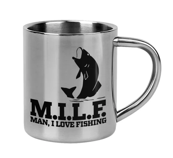 M.I.L.F. Mam i love fishing — Mug Stainless steel double wall 300ml