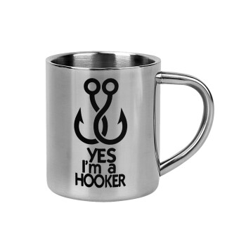 Yes i am Hooker, Mug Stainless steel double wall 300ml