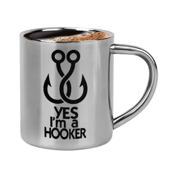 Yes i am Hooker, Κουπάκι μεταλλικό διπλού τοιχώματος για espresso (220ml)