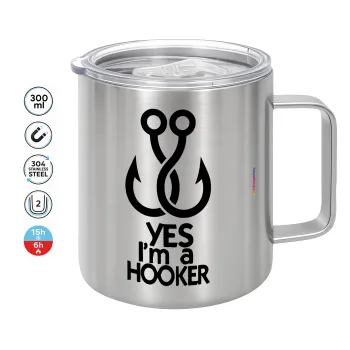 Yes i am Hooker, Mug Stainless steel double wall 300ml
