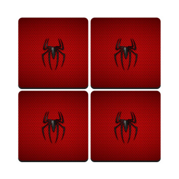 Άνθρωπος αράχνη, ΣΕΤ 4 Σουβέρ ξύλινα τετράγωνα (9cm)