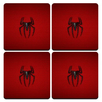 Άνθρωπος αράχνη, ΣΕΤ 4 Σουβέρ ξύλινα τετράγωνα (9cm)