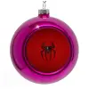 Purple Christmas tree ornament bauble 8cm