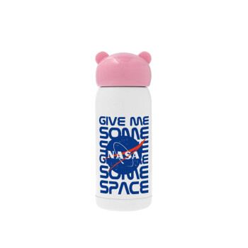 NASA give me some space, Ροζ ανοξείδωτο παγούρι θερμό (Stainless steel), 320ml