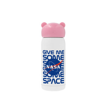 NASA give me some space, Pink stainless steel thermal flask, 320ml