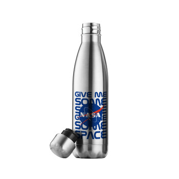 NASA give me some space, Inox (Stainless steel) double-walled metal mug, 500ml