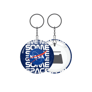 NASA give me some space, Μπρελόκ μεταλλικό 5cm με ανοιχτήρι