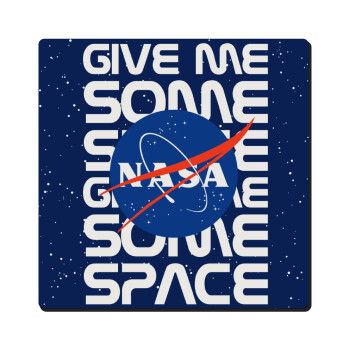 NASA give me some space, Τετράγωνο μαγνητάκι ξύλινο 6x6cm