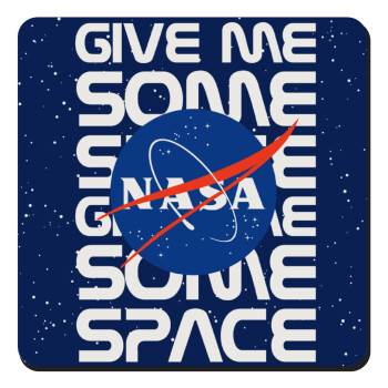 NASA give me some space, Τετράγωνο μαγνητάκι ξύλινο 9x9cm
