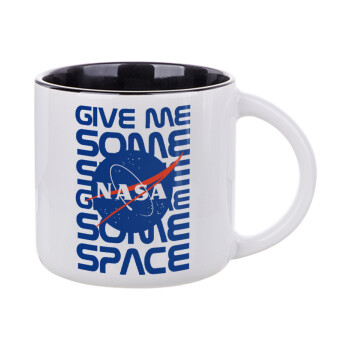 NASA give me some space, Κούπα κεραμική 400ml Λευκή/Μαύρη