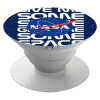 NASA give me some space, Pop Socket Λευκό Βάση Στήριξης Κινητού στο Χέρι