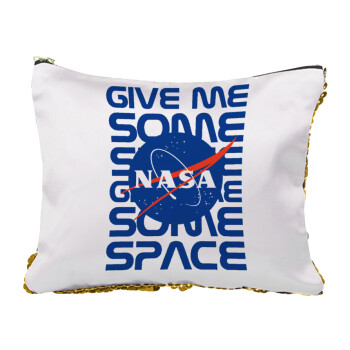 NASA give me some space, Τσαντάκι νεσεσέρ με πούλιες (Sequin) Χρυσό