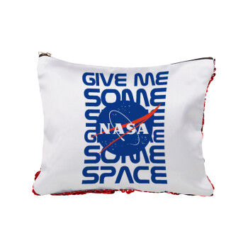 NASA give me some space, Τσαντάκι νεσεσέρ με πούλιες (Sequin) Κόκκινο