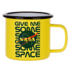 Metallic enamel MATT Yellow cup 360ml