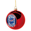 Christmas tree ball Red 8cm