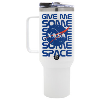NASA give me some space, Mega Tumbler με καπάκι, διπλού τοιχώματος (θερμό) 1,2L
