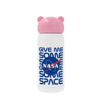 NASA give me some space, Ροζ ανοξείδωτο παγούρι θερμό (Stainless steel), 320ml
