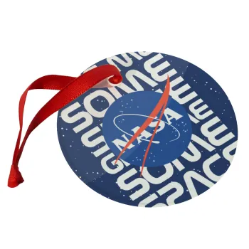 NASA give me some space, Στολίδι Χριστουγεννιάτικο στολίδι γυάλινο 9cm