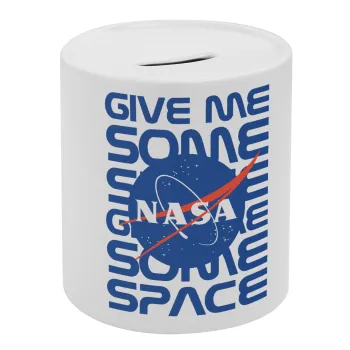 NASA give me some space, Κουμπαράς πορσελάνης με τάπα
