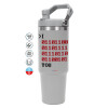 GREY color, 890ml (30oz) stainless Steel Tumbler with Handle