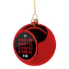 Christmas tree ball Red 8cm