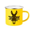 Yellow Enamel Metallic Cup 360ml